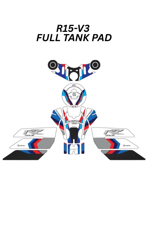 Full Tank Pad Compatible with R15 V3 | R15 V3 Sticker, Pack Of 1